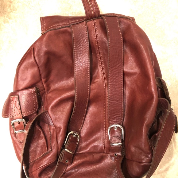 Genuine Leather Saddle Brown Backpack from Argentina - Picture 3 of 5